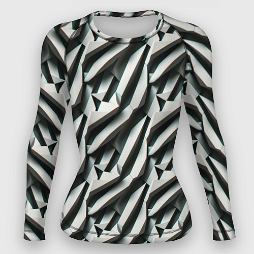 Женский рашгард Вертикальные полосы / 3D-принт – фото 1