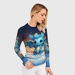 Рашгард женский Синий дракон 2024, цвет: 3D-принт — фото 2