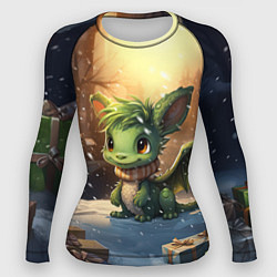 Женский рашгард Дракон дух рождества