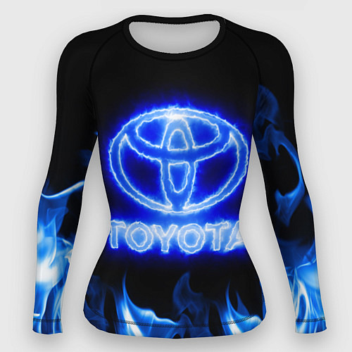Женский рашгард Toyota neon fire / 3D-принт – фото 1