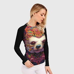 Рашгард женский Медведь мифический, цвет: 3D-принт — фото 2