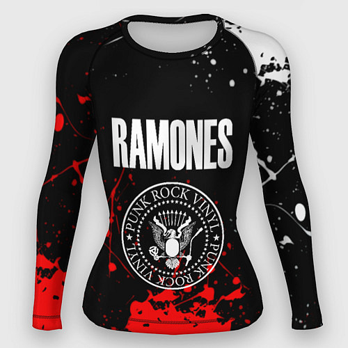 Женский рашгард Ramones краски метал группа / 3D-принт – фото 1