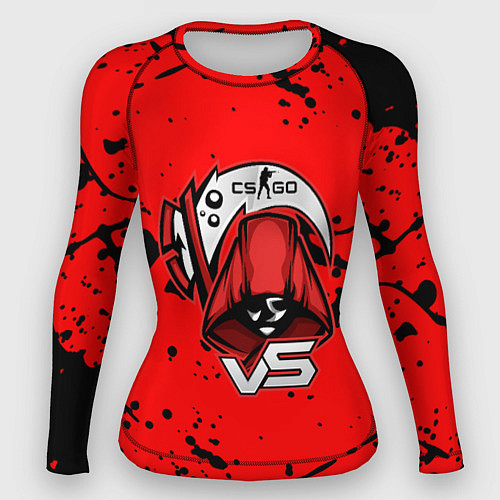 Женский рашгард Counter strike смерть логотип команды стикер / 3D-принт – фото 1