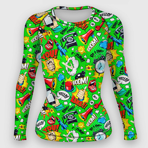Женский рашгард Hello Like Boom / 3D-принт – фото 1