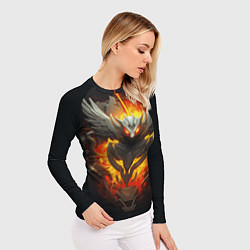 Рашгард женский Огненный символ орла, цвет: 3D-принт — фото 2