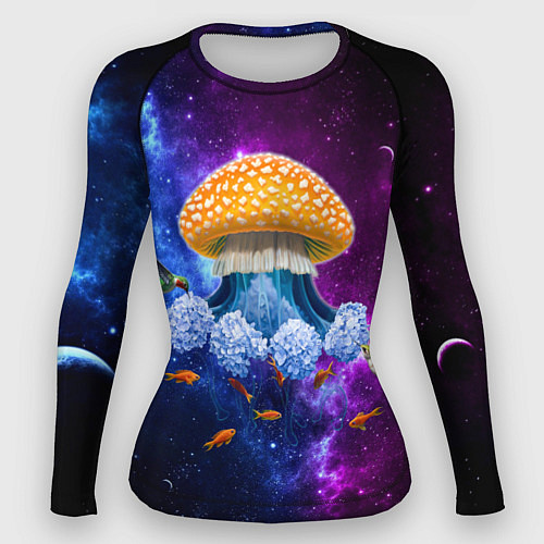 Женский рашгард Space mushroom / 3D-принт – фото 1