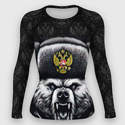Рашгард женский Русский медведь, цвет: 3D-принт