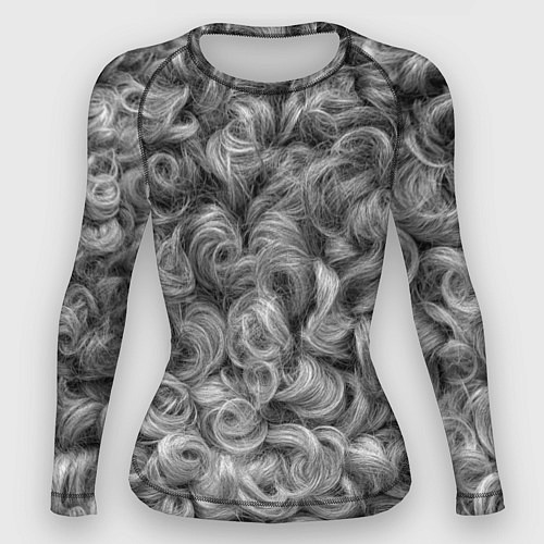 Женский рашгард Кудрявая шерсть баранов / 3D-принт – фото 1