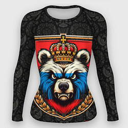 Женский рашгард Герб с медведем я русский