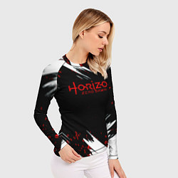 Рашгард женский Horizon zero dawn краски, цвет: 3D-принт — фото 2