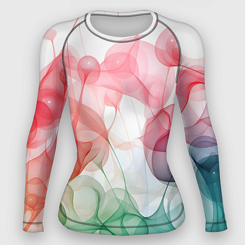 Женский рашгард Цветные пузыри / 3D-принт – фото 1