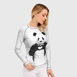 Рашгард женский Panda love, цвет: 3D-принт — фото 2