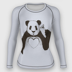 Рашгард женский Panda love art, цвет: 3D-принт