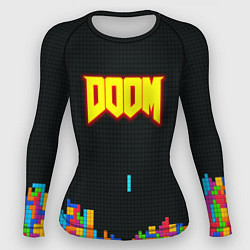 Рашгард женский Doom x tetrix коллабарация, цвет: 3D-принт