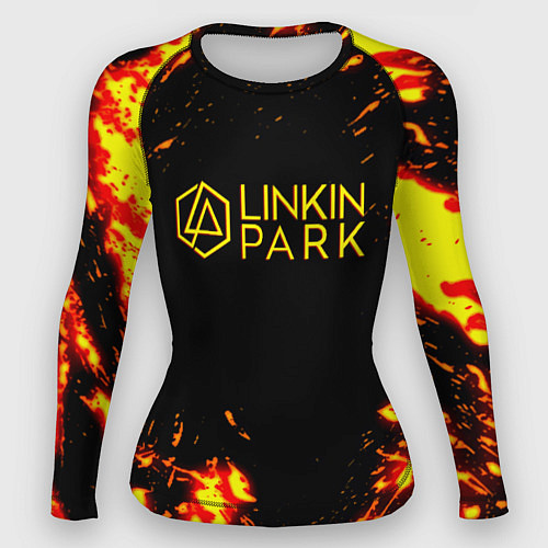 Женский рашгард Linkin park огненный стиль / 3D-принт – фото 1