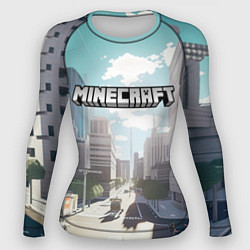 Женский рашгард Minecraft дневной город