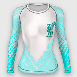 Рашгард женский Liverpool logo texture fc, цвет: 3D-принт