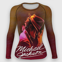 Женский рашгард Michael Jackson нарисованный кистью