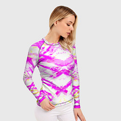 Рашгард женский Яркие узоры, цвет: 3D-принт — фото 2