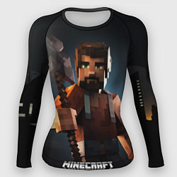 Рашгард женский Minecraft персонаж с бородой ночью, цвет: 3D-принт