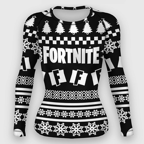 Женский рашгард Fortnite epic games pattern / 3D-принт – фото 1