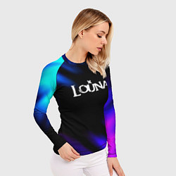 Рашгард женский Louna neon bend, цвет: 3D-принт — фото 2