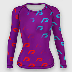 Рашгард женский НФС лого градиент текстура, цвет: 3D-принт