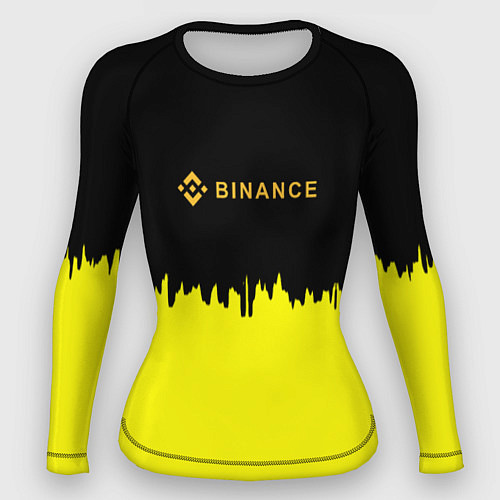 Женский рашгард Binance биржа краски / 3D-принт – фото 1