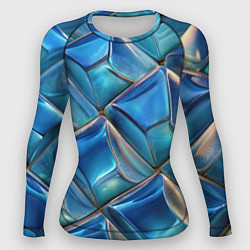 Рашгард женский Объемная стеклянная мозаика, цвет: 3D-принт