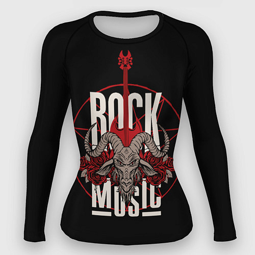 Женский рашгард Рок музыка - тяжёлый рок / 3D-принт – фото 1