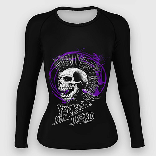 Женский рашгард Punk skull rock / 3D-принт – фото 1