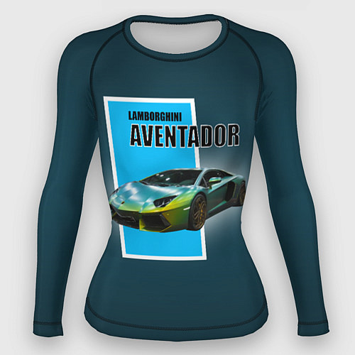 Женский рашгард Спортивная машина Lamborghini Aventador / 3D-принт – фото 1