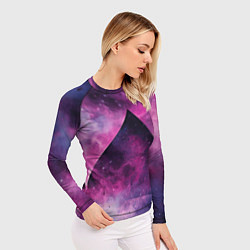Рашгард женский Пирамида в космосе абстракции, цвет: 3D-принт — фото 2