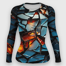 Рашгард женский Объемные стекляшки, цвет: 3D-принт