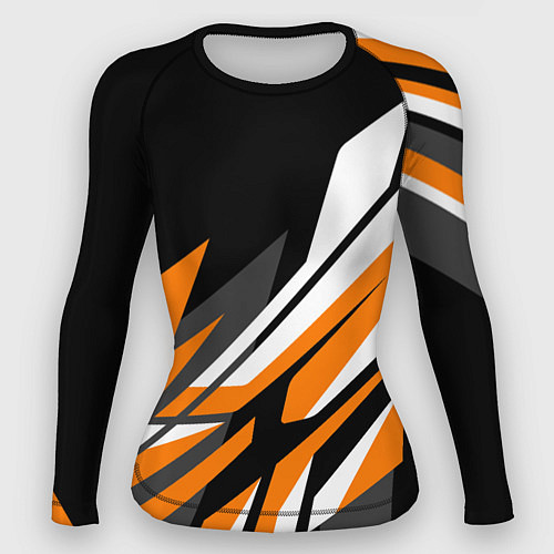 Женский рашгард Corner lines / 3D-принт – фото 1