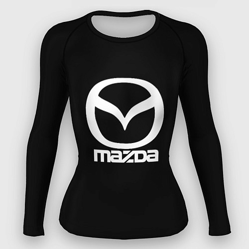 Женский рашгард Mazda logo white / 3D-принт – фото 1