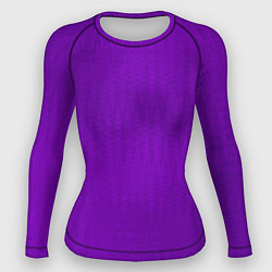 Рашгард женский Фиолетовый текстурированный, цвет: 3D-принт