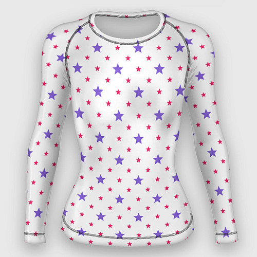 Женский рашгард Красивый узор звезды / 3D-принт – фото 1