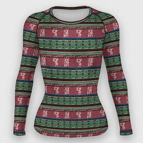 Женский рашгард Древняя Мексика / 3D-принт – фото 1
