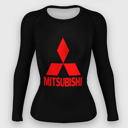 Женский рашгард Mitsubishi red logo / 3D-принт – фото 1