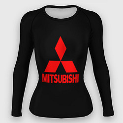 Рашгард женский Mitsubishi red logo, цвет: 3D-принт