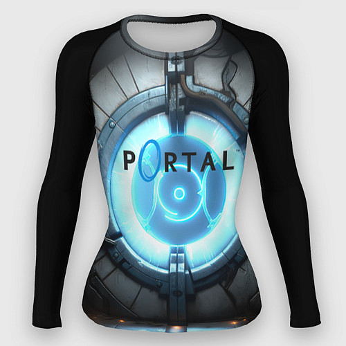 Женский рашгард Portal logo game / 3D-принт – фото 1