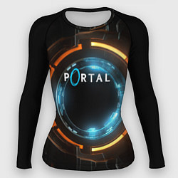 Рашгард женский Portal логотип игры, цвет: 3D-принт