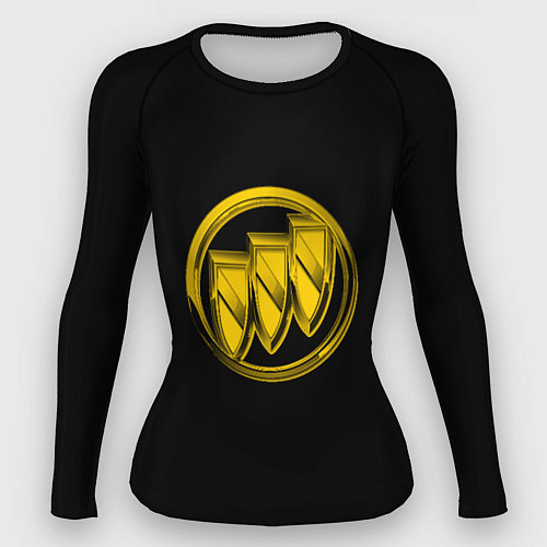 Женский рашгард Buick logo yellow / 3D-принт – фото 1