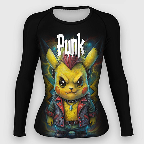 Женский рашгард Пикачу покемон настоящий панк / 3D-принт – фото 1
