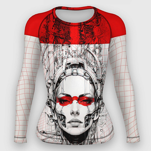 Женский рашгард Футуристичная женщина-андроид / 3D-принт – фото 1