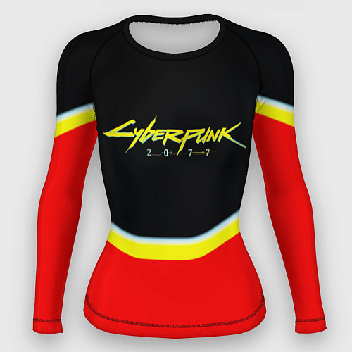 Женский рашгард Cyberpunk 2077 geometry / 3D-принт – фото 1