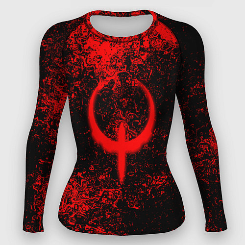 Женский рашгард Quake кровь / 3D-принт – фото 1