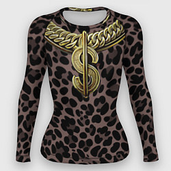 Женский рашгард Костюм богача с золотой цепью