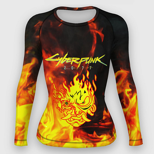 Женский рашгард Samurai fire cyberpunk / 3D-принт – фото 1